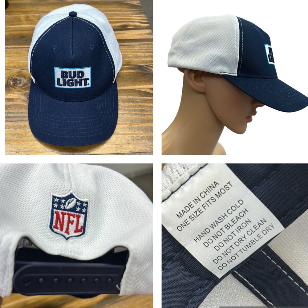NFL Bud Light Beer Baseball Trucker‎ Hat Cap Adjustable Snapback One Size